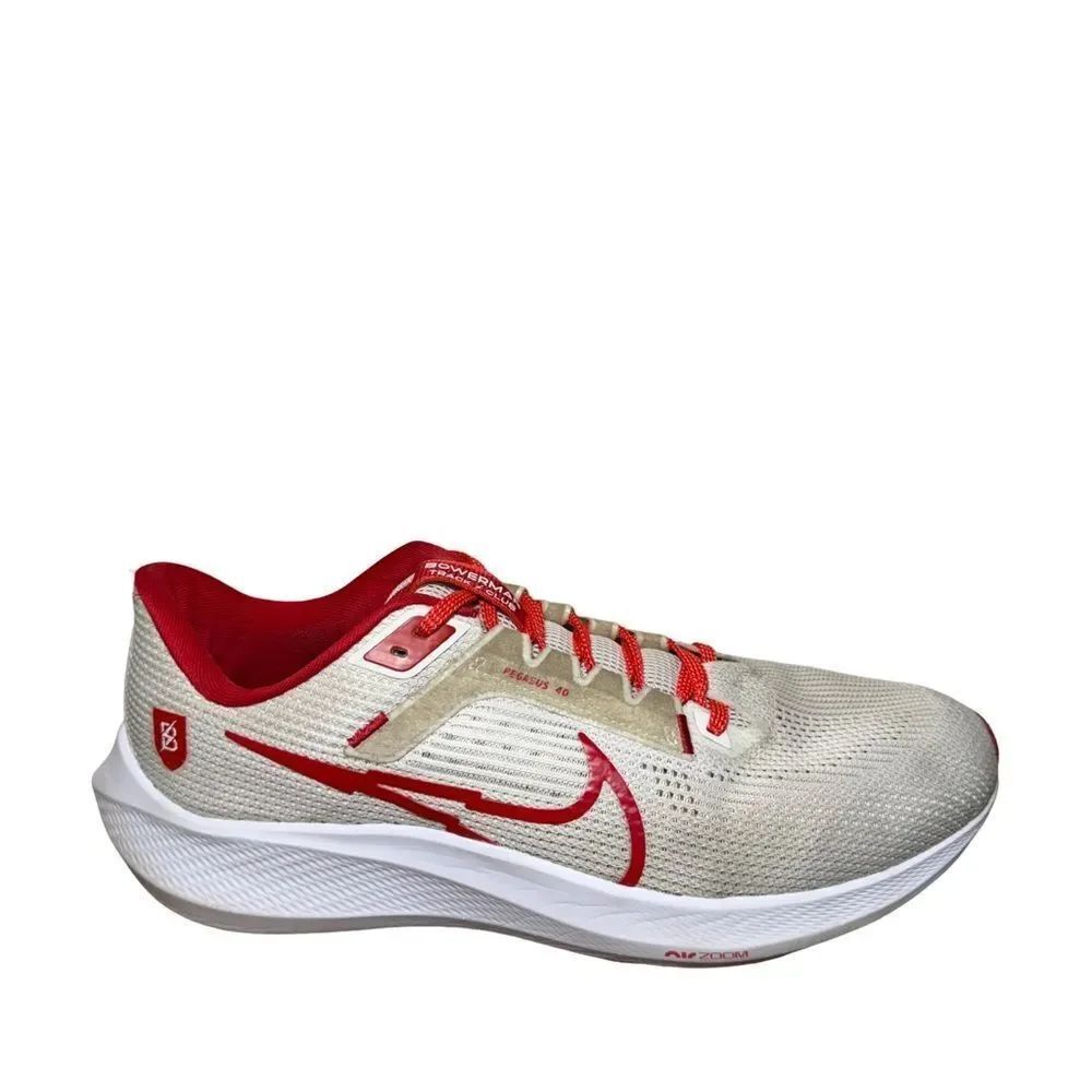 Nike bowerman Men's Red and Cream Athletic Shoes size 10